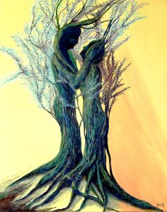 GaidG - Les Amants Pétrifiés - 92x73 cm