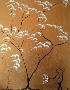 Coup de Vent - Technique mixte sur toile - 92x73 cm