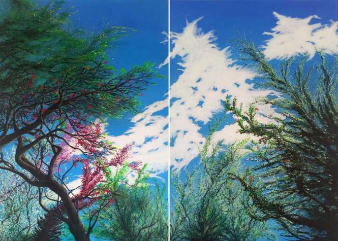 GaidG - diptyque été - 140 x 100 cm