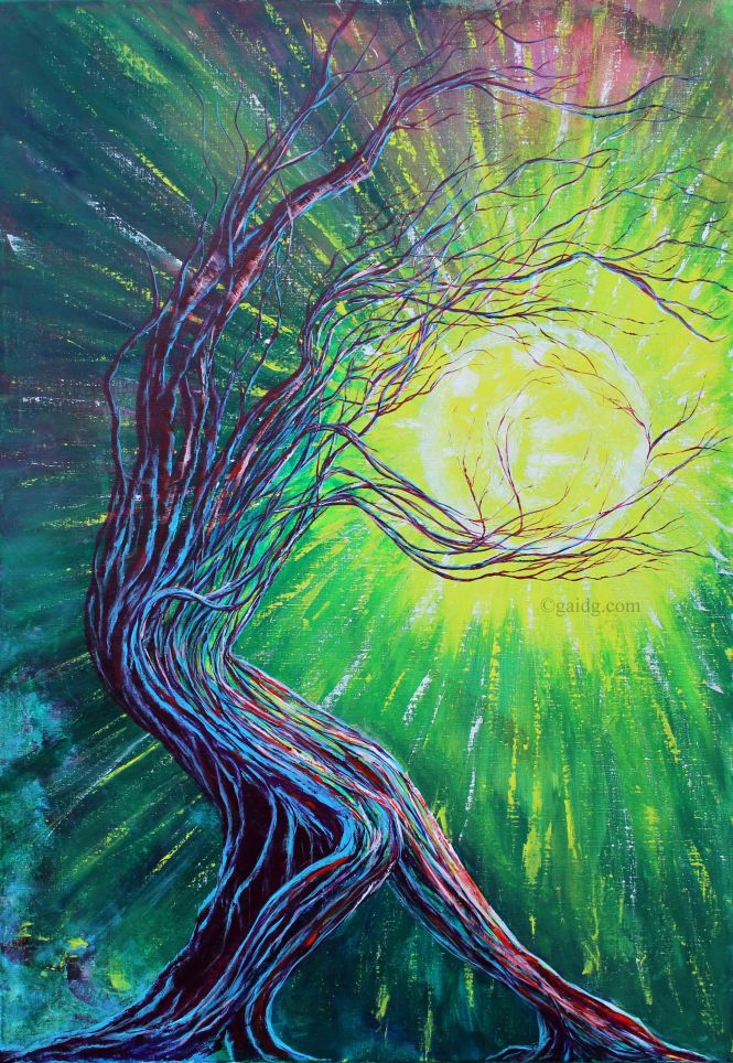 Autre Monde - Acrylique sur toile - 70x100 cm