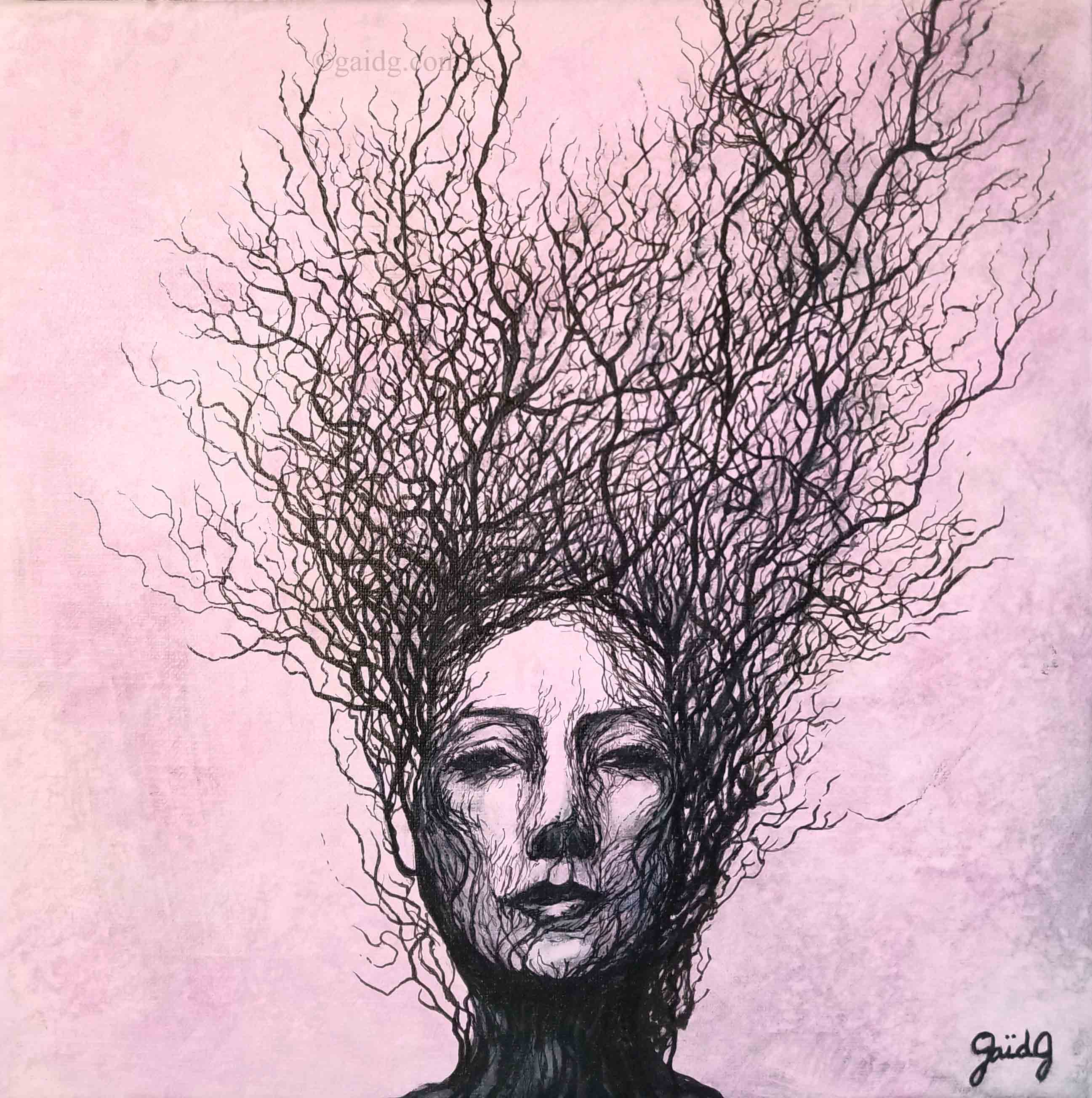 Anthropomorphisme - 30x30 cm