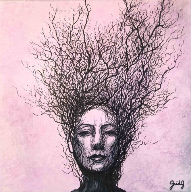 Anthropomorphisme - 30x30 cm